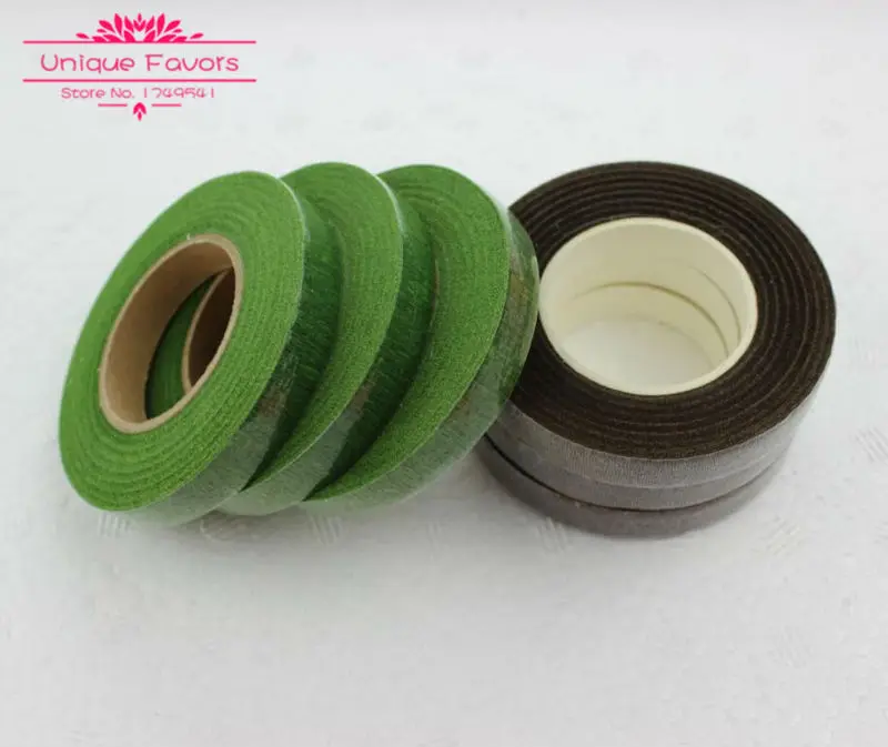 12 шт. самоклеящиеся ленты для украшения стеблей 10 мм|floral stem|florist crepe paperbouquet bridal |