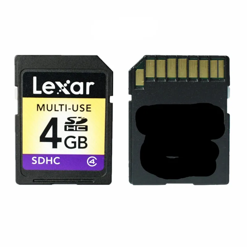 

Original!!! Lexar 4GB SD SDHC Card Class 4 SD Memory Card MULTI-USE For 3D 4K video Camera