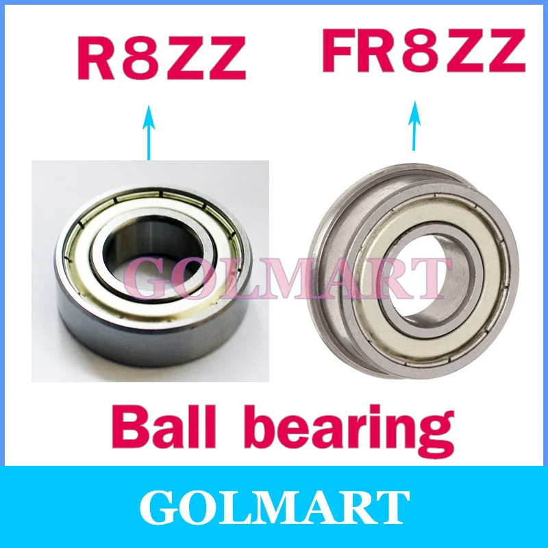 Шарикоподшипники с защитой от царапин 3 шт./лот R8ZZ 1/2x1 1/8x5/16 в
