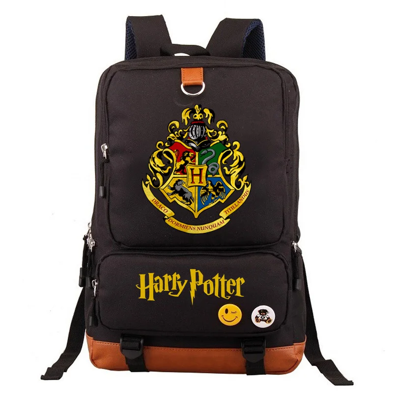 22 Slytherin Gryffindor для мальчиков и девочек, школьная сумка для женщин, рюкзак для подростков, школьные сумки, Холщовый мужской студенческий рюкзак - Цвет: 22