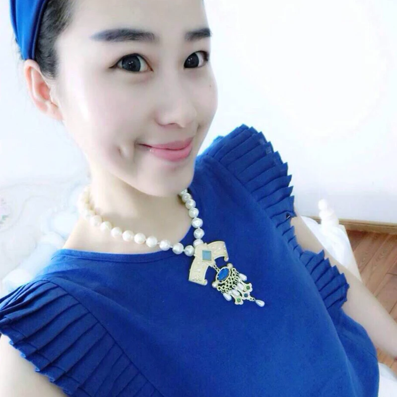 Amorita boutique beauty vintage court pearl pendant Brooches | Украшения и аксессуары