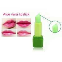 1 pc natural aloe vera moisturizing lip balm temperature changing color jelly lips long lasting makeup lip care beauty