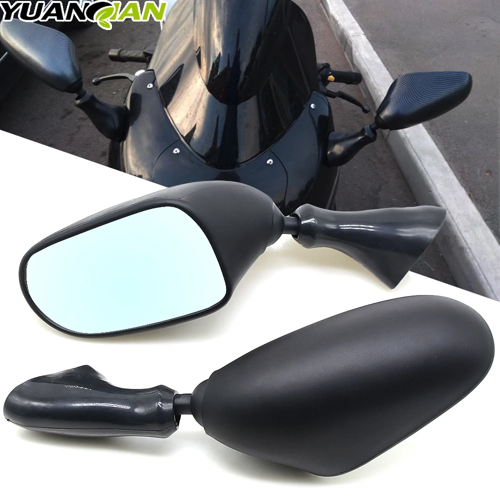 Для Suzuki Katana GSX 600F 750F GSX600F GSX750F 1998 1999-2002 боковые зеркала заднего вида Черный углеродного волокна Аксессуары для мотоциклов