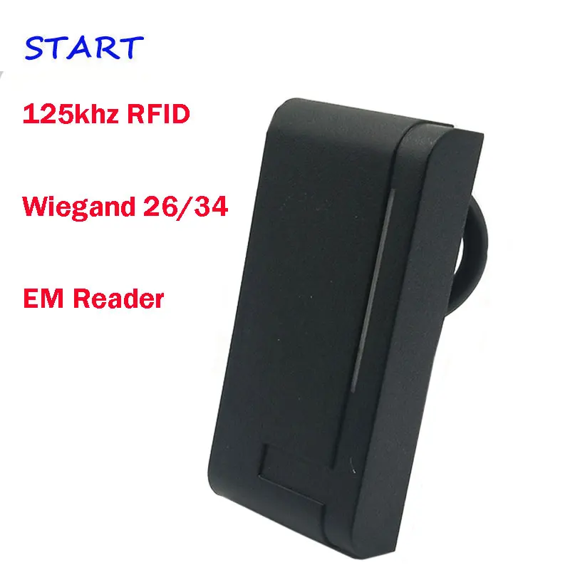 

Free Shipping 125khz rfid reader Door Access Control Card Reader IP65 Waterproof wiegand 26/34 slave Proximity EM Card