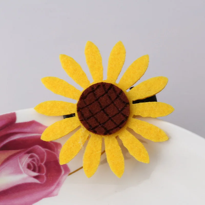 1 шт. Новые девушки милые аксессуары для волос Нетканые шпильки в форме