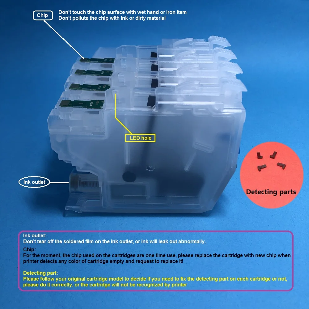 Купить YOTAT Empty Refillable LC3029 LC3029XL Ink Cartridge for Brother