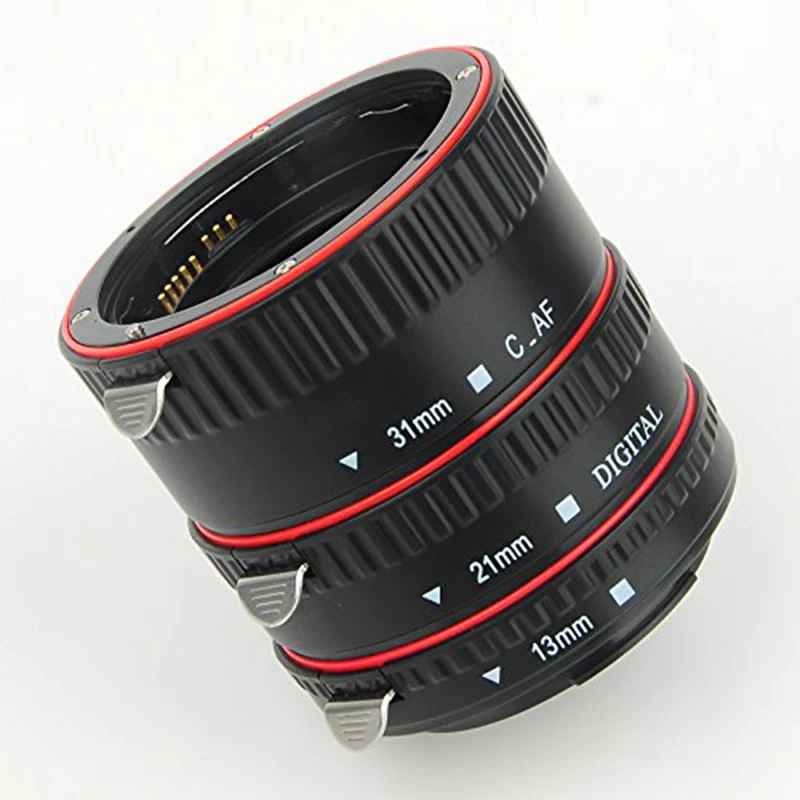 Пиксельная линза, трубка с автофокусом, Макро Удлинитель, набор для Canon SLR камер EF EF-S, объектив Canon 700d t5i 7d 5d, аксессуары для Canon