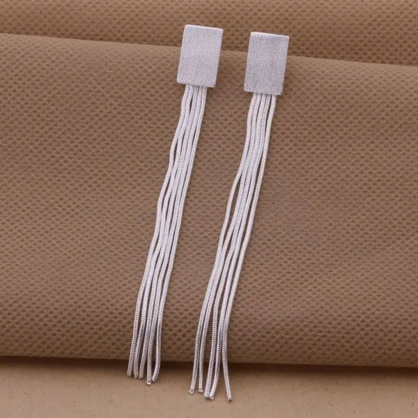 AE270 цветные серьги из стерлингового серебра серебряный цвет модные ювелирные