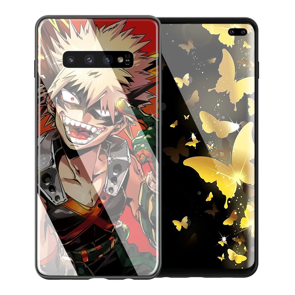 TG7 Lavaza с героями из мультфильма «Мой Boku без герой Стекло ТПУ чехол для samsung Note 8 9 S7 S8 S9 S10 A10 A20 A30 A40 A50 A60 A70 Edge Plus - Цвет: TG7