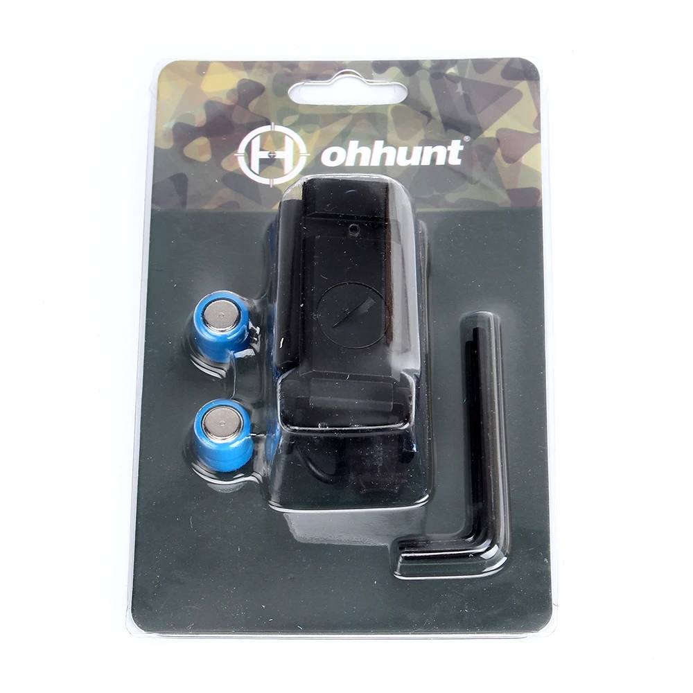

ohhunt Compact Hunting Tactical Red Dot Laser Sight Scope with Pressure Switch 20mm Picatinny Rail Mount for Most Pistol Rifles