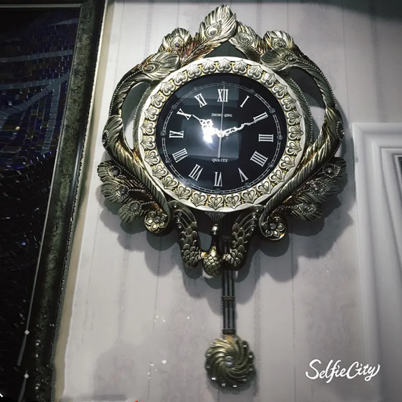 Европейский маятник в виде павлина креативное роскошное художественное