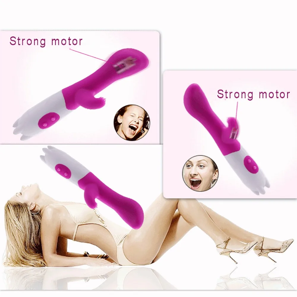 Женский G Spot двойной вибратор силиконовый AV Массажная палочка игрушка для