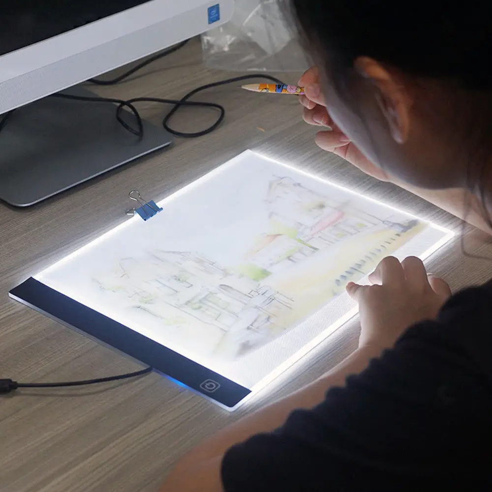 Новейшая модель; A4 Портативный USB Мощность светодиодный Artcraft чертежный трассировочный свет коробка копировальная панель с регулируемой яркостью