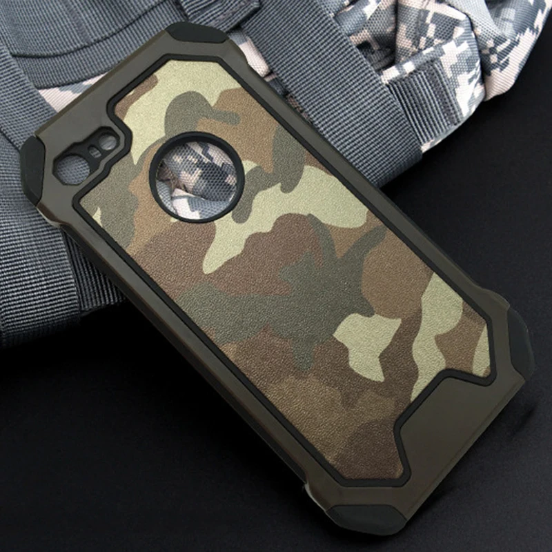 Силиконовый чехол с камуфляжным рисунком для iPhone 5 6 6S PLus 7 Plus модный армейский
