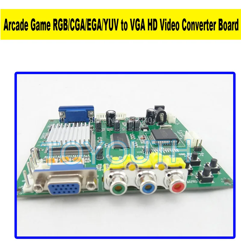 NEW Arcade Game RGB/CGA/EGA/YUV to VGA HD Video Converter Board HD9800/GBS8200 Hot green board | Спорт и развлечения