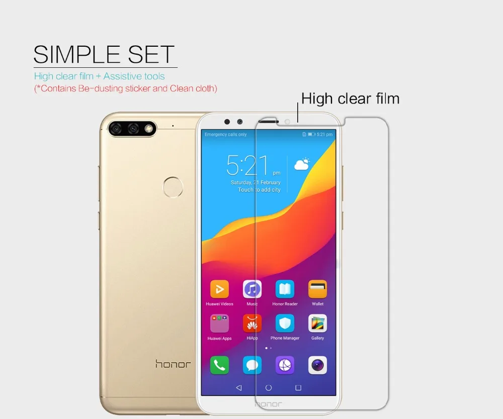 2 шт./лот huawei y9 2018 NILLKIN кристально прозрачная защитная пленка или Антибликовая