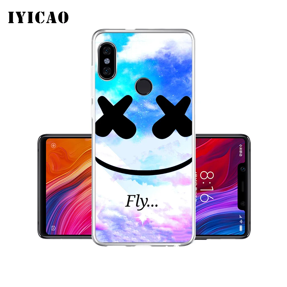Мягкий силиконовый чехол для телефона IYICAO Marshmello DJ из ТПУ Для Xiaomi Mi 9 8 SE 6 A1 A2 Lite F1 MIX2S