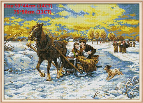 Marry Joy Sunday водорастворимый холст для вышивки крестиком Tela Aida Punto De Cruz Kit Damas Набор для вышивки крестом 11Ct набор - Цвет: Marry