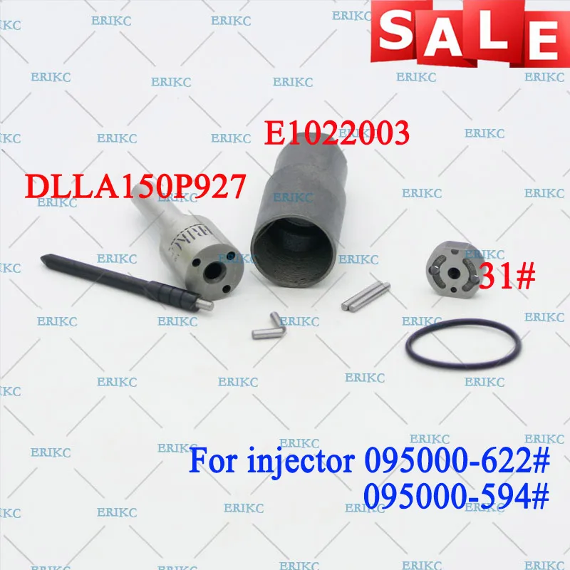 

ERIKC 095000-5940 095000-6221 Injector Overhaul Repair Kits Nozzle DLLA150P927 Valve Plate, Pin, Sealing Ring for XICHAI 6DL 4DL