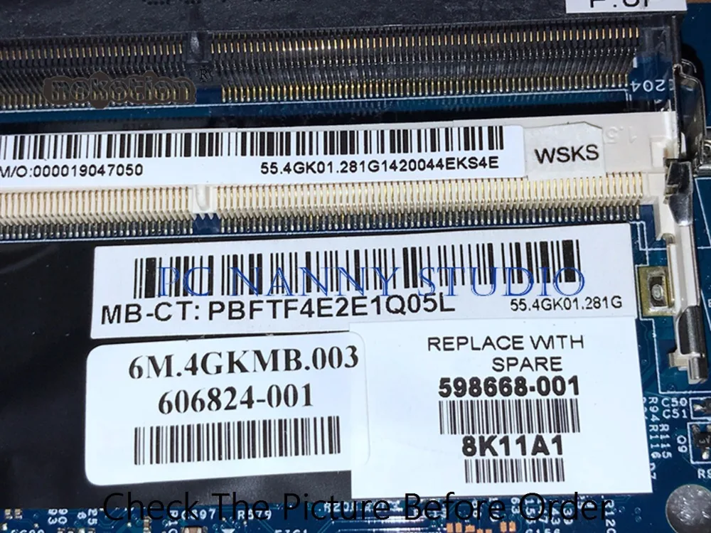 PCNANNY для HP 4520S 4720S материнская плата 48.4GK06. 041 606824-001 HM55 DDR3 Протестирована |