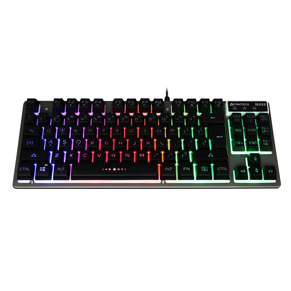 USB-клавиатура игровая Проводная с RGB-подсветкой 87 клавиш | Компьютеры и офис