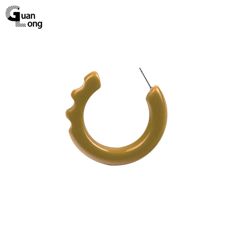 GuanLong Classic Big Round Geometric Acrylic Fashion Drop Earrings for Women Circle Resin Earring Girl Party Jewelry Brincos Украшения и