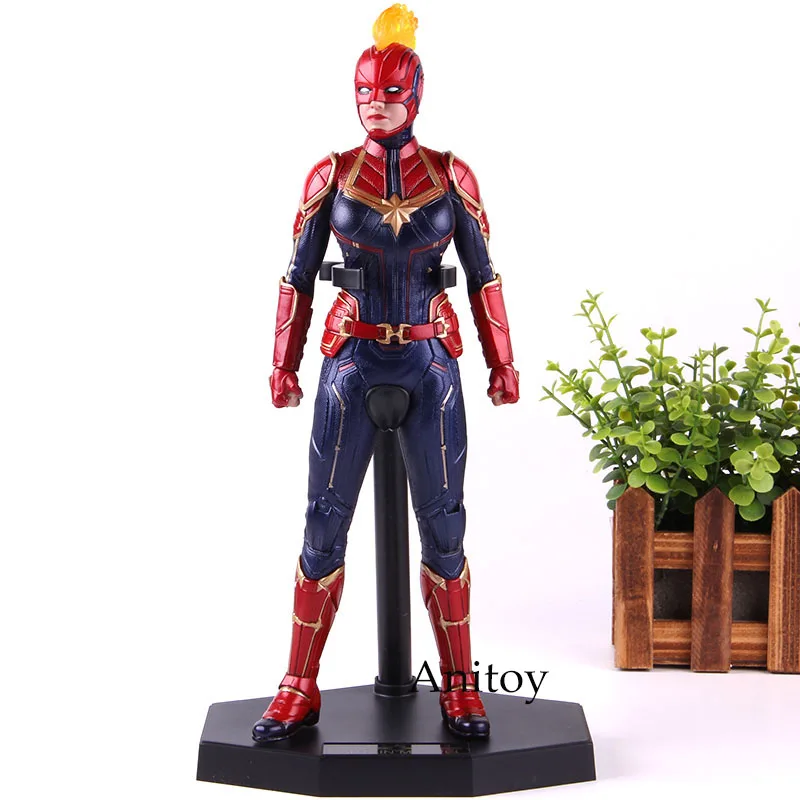 Сумасшедшие игрушки Marvel Кэрол Дэнверс 1/6th весы Марвел Капитан фигурка героя фильма «мстители» завершающей ПВХ Коллекционная модель игрушка