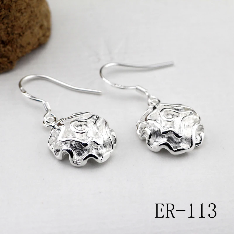 2017 винтажное ювелирное изделие изысканное серебро 925 пробы Серьги Современные