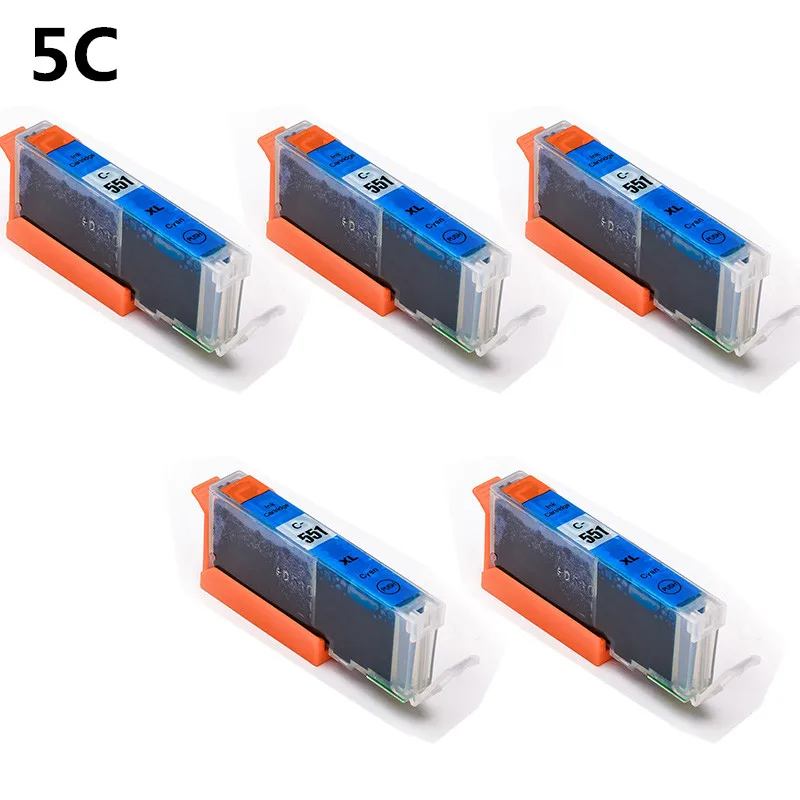 5C PGI 550 cli 551 полный чернильный картридж для принтера canon принтерам PIXMA IP7250 MG5450 MX925 MG5550 MG6450 MG5650 MG6650 IX6850 MX725 MX925 принтер - Цвет: 5C
