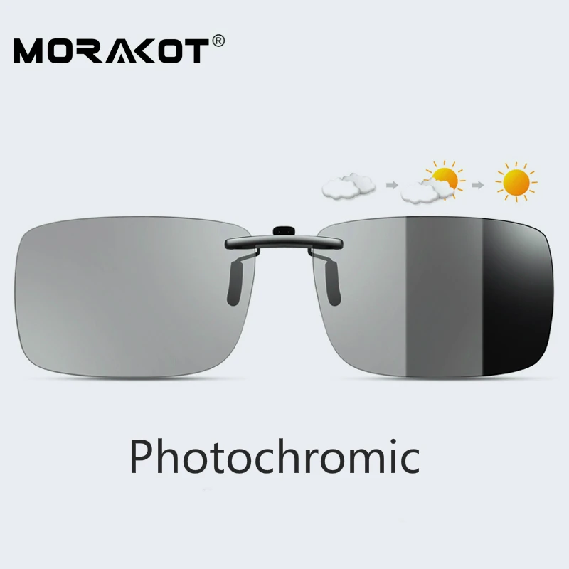 Солнцезащитные очки унисекс Morakot JP01289 фотохромные с зажимом защита от