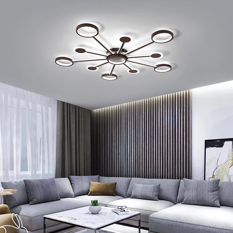Creative living room lighting simple modern led ceiling lamp atmosphere home hall new style master bedroom | Освещение