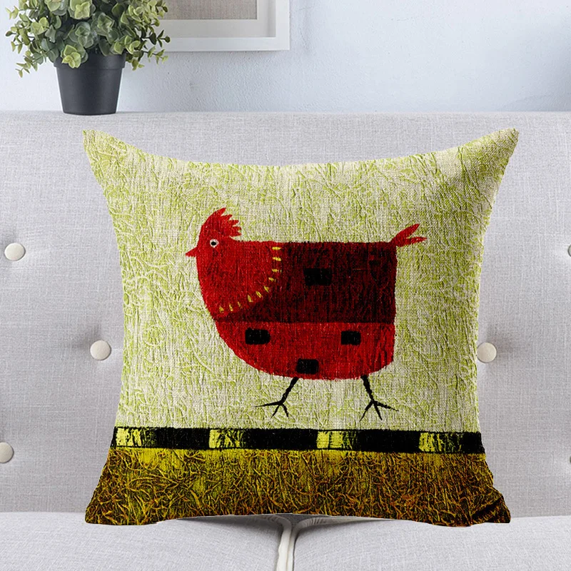 2016 Dog/cow/emoji/cat collection pillowcase Top Decorative Throw Pillows Case Linen Cotton Cushion Cover Creative Decoration | Дом и сад
