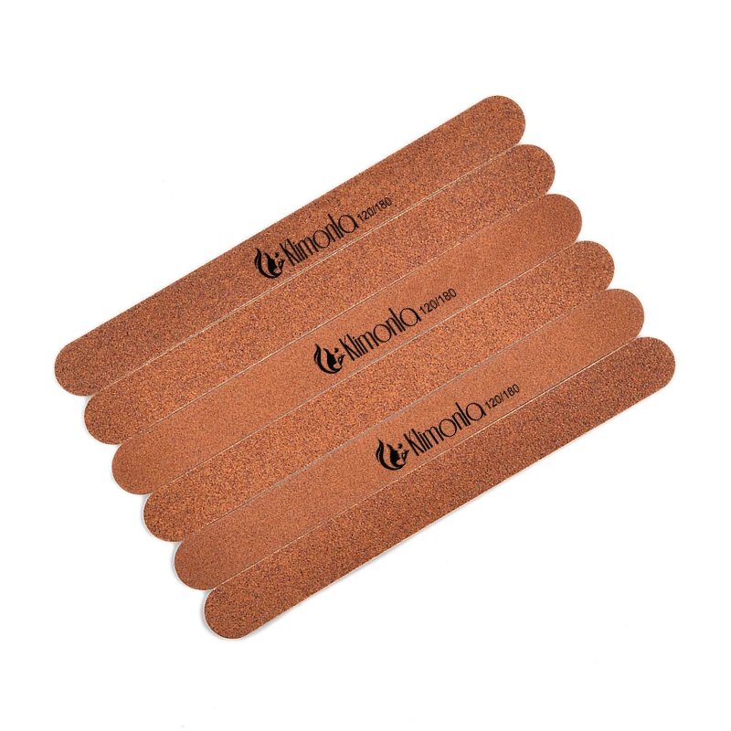 Коричневый Wooden120/180 зернистость пилочка для ногтей 10 шт. моющиеся липы профессиональные шлифовальные ногти художественные буферные инструменты аксессуары
