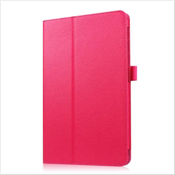 Rose Red Тонкий раскладной чехол с откидной крышкой и с подставкой из искусственной кожи чехол для Samsung Galaxy Tab A A6 10,1 T585 T580 SM-T580 T580N Funda чехлы - Цвет: Rose Red