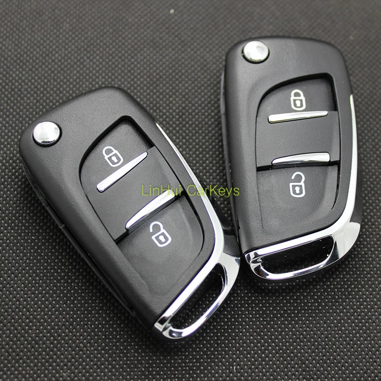 PINECONE for PEUGEOT 307 308 408 Car Styling Key Shell 2 Buttons Uncut Blank Brass Blade Modified&ampReplace ABS 1PC | Автомобили и