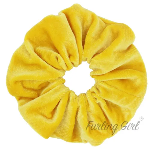 Yellow Меховые резинки для волос Gilr, 1 шт., большие размеры, корейские Бархатные резинки для волос, держатель для хвоста, Пело, резинка для волос с хвостом пони - Цвет: Yellow