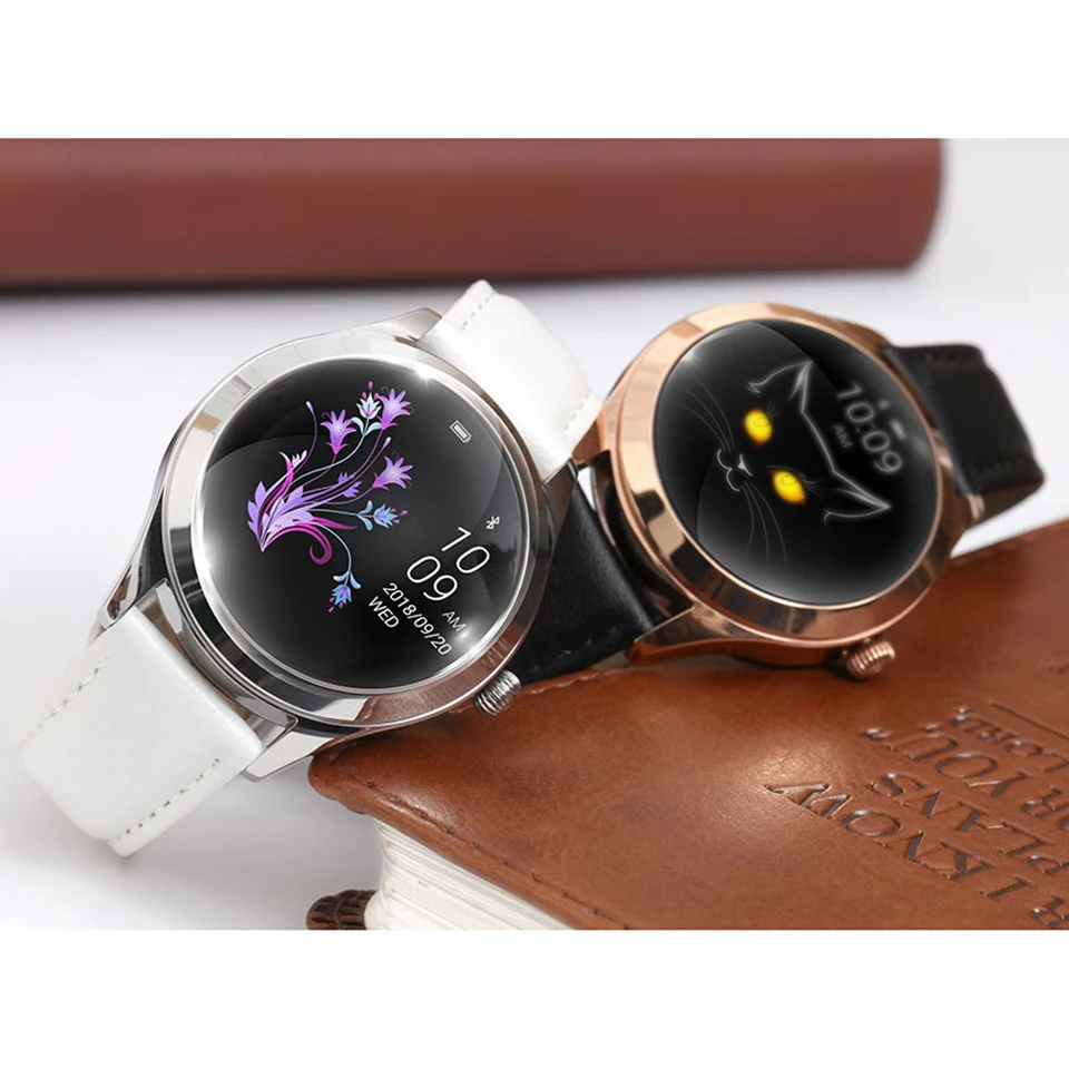 KW10 smart watch женщин IP68 водонепроницаемый сердечный ритм мониторящий сон трекер фитнес-Браслет для Android iOS Bluetooth smartwatch