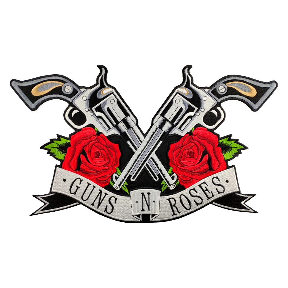 Патчи Guns n Roses нашивки для рок куртки пистолета мотоциклетные байкерские значок