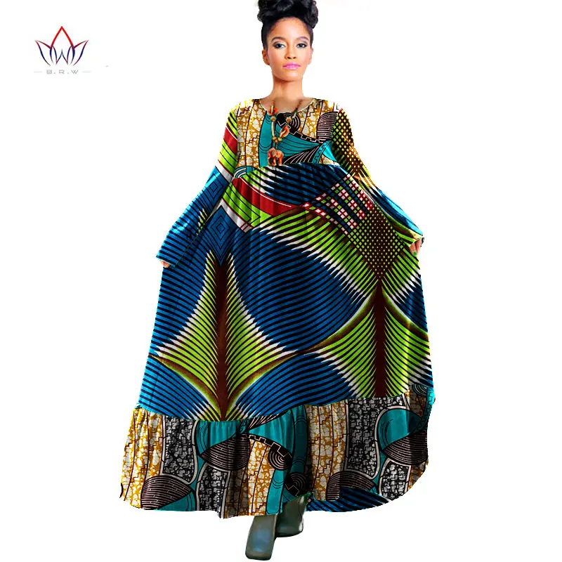 Brw в африканском стиле Одежда традиционная базенская Riche осеннее платье Boho style Robe Femme Макси платье женские Платья Туника Платья WY931
