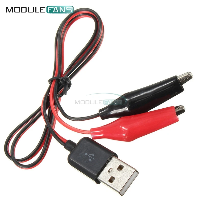 Испытательные зажимы типа крокодил к USB разъему папа кабель адаптера 60 см