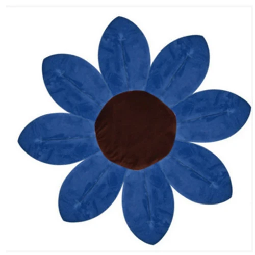 dark blue Новинка, 8 цветов, лепестки, ванна, складные детские припасы: цветы коврик для ванной в форме, одеяло, поддержка детского душа, уход за ребенком - Цвет: dark blue