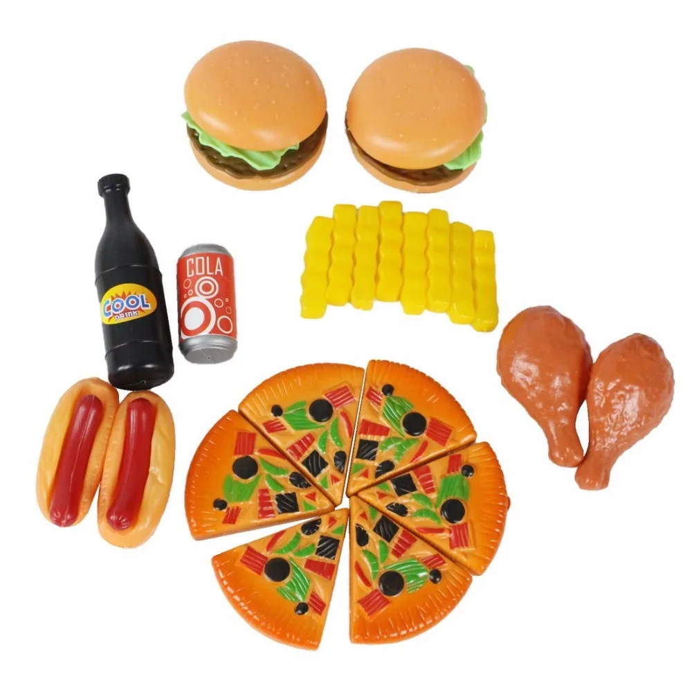 Play Food пластиковые поддельные пищевые игрушки набор для детей кухонный детский