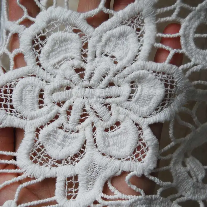 Для женщин Одежда V образным вырезом Половина рукава Цветочный кружево