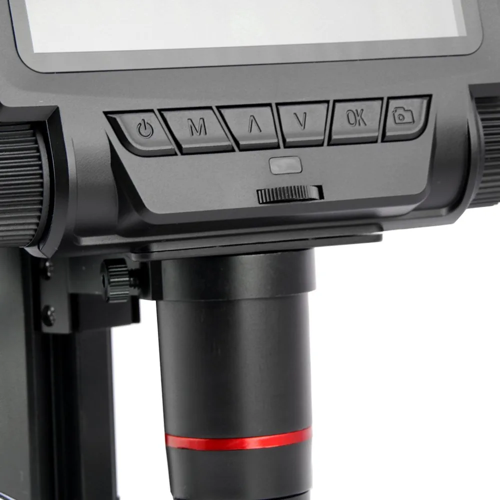 Профессиональный 5 дюймов Экран Цифровые микроскопы металлическая подставка