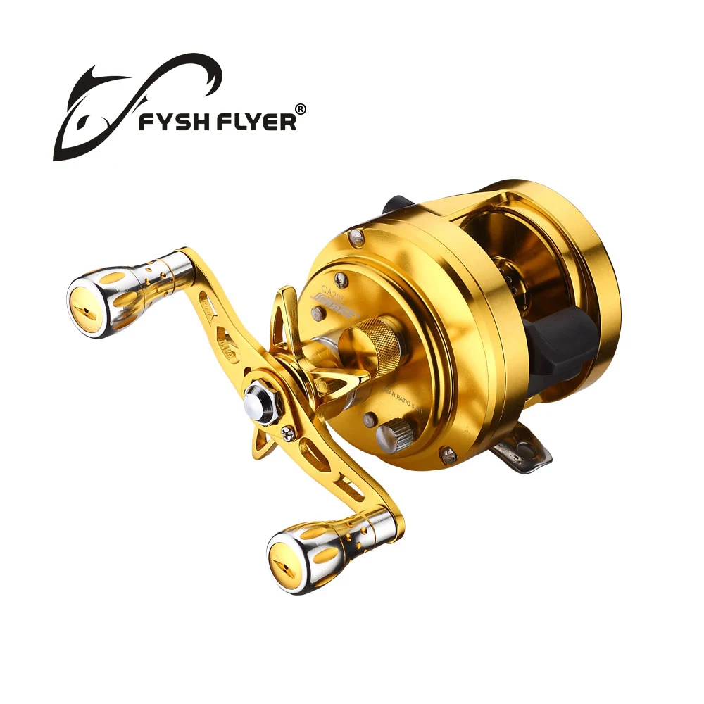 Baitcasing Sea Hawk Премиум Рыболовные катушки; 11+ 1 BB, полностью металлический, магнитный тормоз, подшипники и вал из нержавеющей стали высокого качества