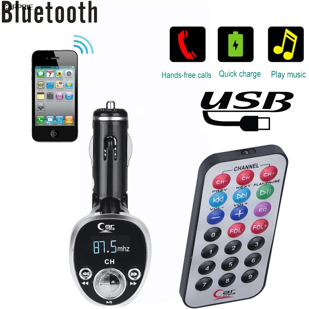 CARPRIE Bluetooth автомобильный комплект MP3-плеер fm-передатчик беспроводной радио