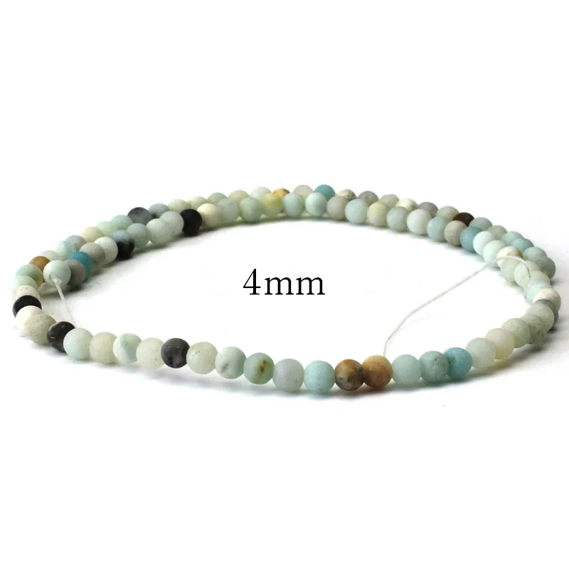 MJDCB натуральный многоцветный круглый 4.6.8.10.12mm Forst Amazonite для DIY ожерелье ювелирные
