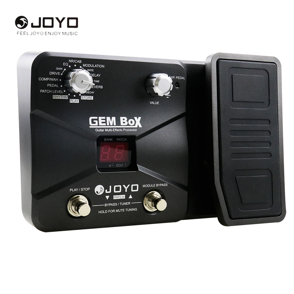 JOYO гитары Multi процессор эффектов 60 8 одновременных 40 барабанный ритм назначаемые