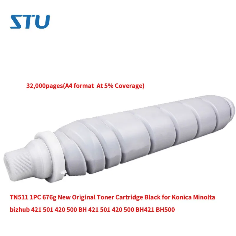 TN511 1 шт. 676 г новый оригинальный картридж с тонером черный для Konica Minolta bizhub 421 501 420 500