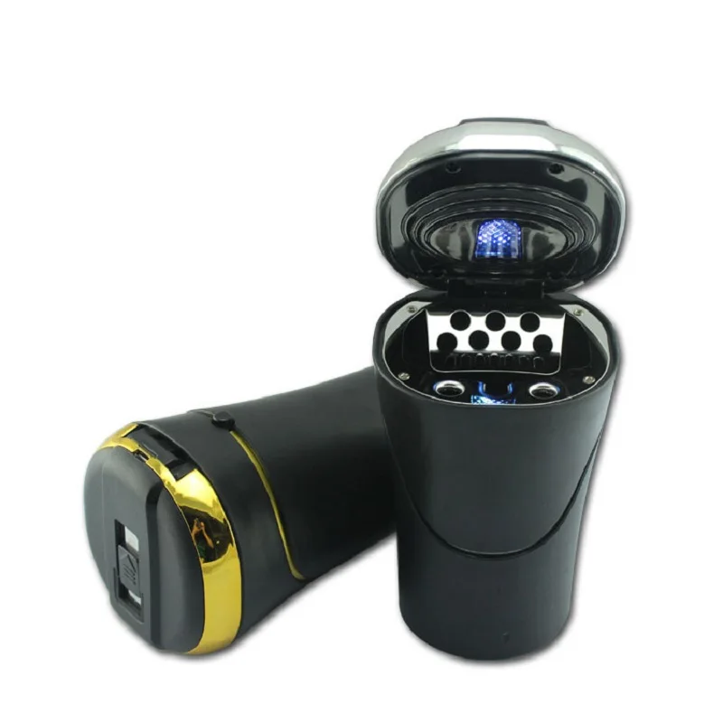 Съемный 2 в 1 Набор светильник для сигарет автомобильный подстаканник пепельница